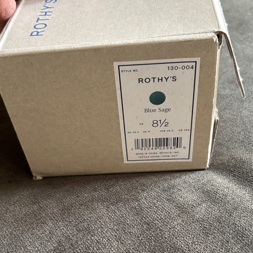 Rothy's Blue Sage Slip-Ons